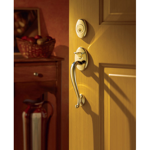Baldwin Logan Handleset with Double Cylinder Deadbolt and Door Lever